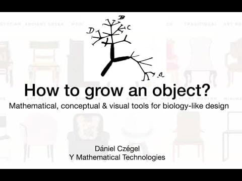 "How to grow an object" by Dániel Czégel thumbnail