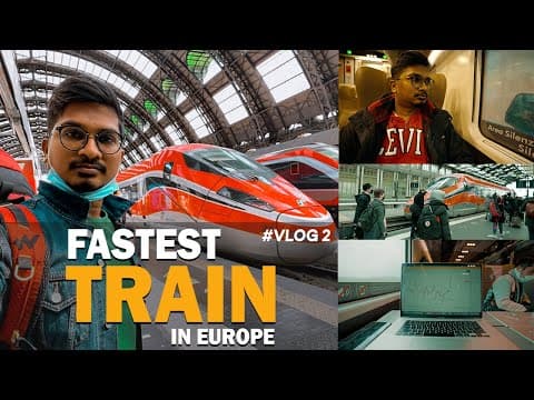 Traveling in one of the Fastest Trains in Europe | Frecciarossa | Paris to Milan thumbnail