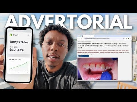This Advertorial Makes Me $5k/day dropshipping (this feels illegal) thumbnail
