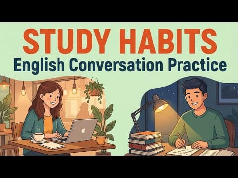 How to Talk About Your Study Habits in English | Easy English Conversation Practice thumbnail