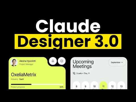 Claude Designer is insane...Ultimate vibe coding UI workflow thumbnail