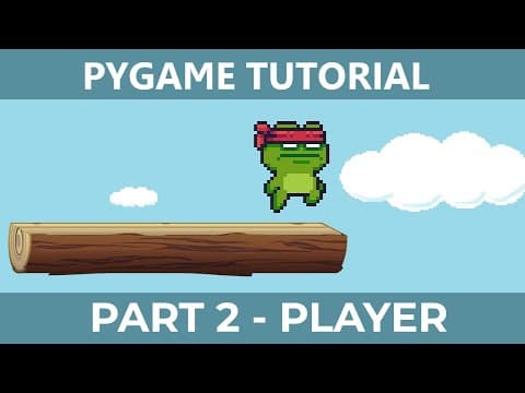 PyGame Endless Vertical Platformer Beginner Tutorial in Python - PART 2 | Create Player thumbnail