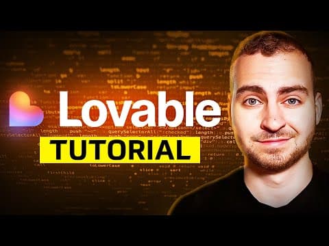How to Use Lovable for AI-Powered Web Apps thumbnail