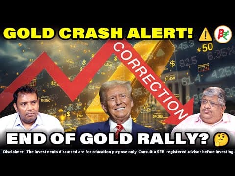 Gold Crash or Profit Booking? 🤔 Trump, Fed, Credit Crunch & India’s Gold Frenzy Explained | Be Rich thumbnail