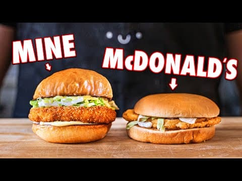 Making the McDonald’s McChicken At Home | But Better thumbnail