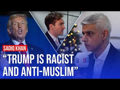 'He's obsessed': Sadiq Khan responds to Trump's latest attack | LBC thumbnail