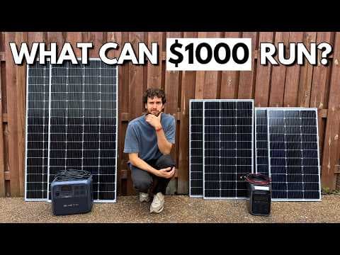 I Bought a $1,000 Solar Setup thumbnail