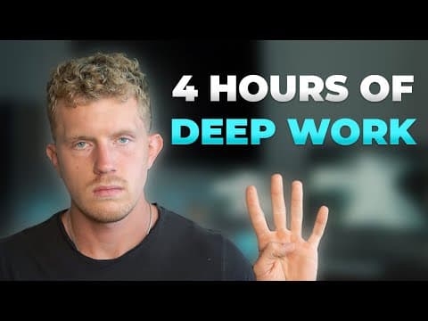 How to Achieve a 4-Hour Workday Effectively thumbnail