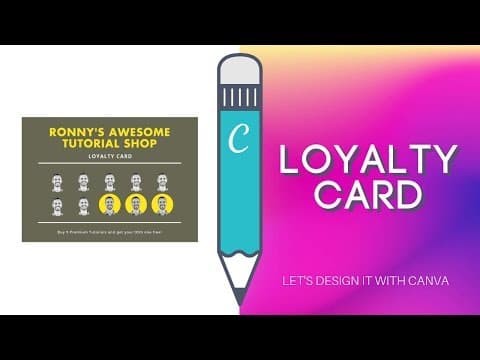 How to Create Custom Loyalty Cards in Canva thumbnail
