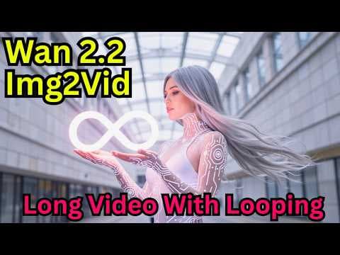 Wan 2.2 Img2Vid Long Video Gen Using Looping – No More Choppy Long Length Videos! thumbnail