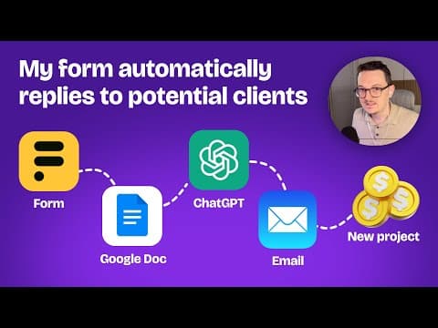 This AI automation I built automatically replies to a form submission thumbnail