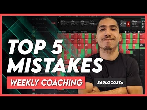 5 Biggest Leaks People are Making Compared to GTO | Weekly Coaching by SauloCosta thumbnail