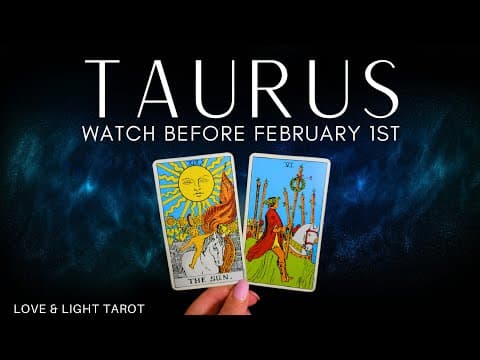 Taurus♉️ Watch Before February 1st- The Right Place at The Right Time! FATE! thumbnail