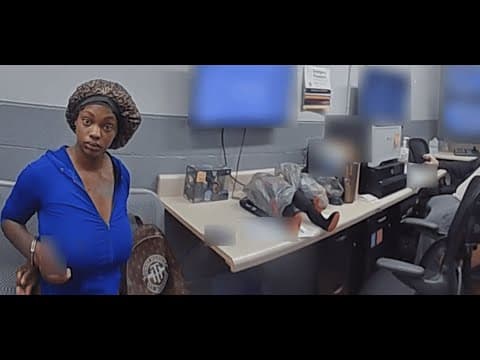 WOMAN CAUGHT SHOPLIFTING AT THE LOCAL WALMART DOESN'T LIKE THAT SHE HAS TO GO TO JAIL FOR STEALING! thumbnail