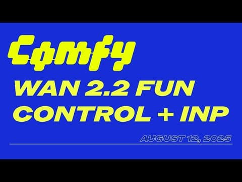 Wan 2.2 in ComfyUI - Fun Control + InPainting thumbnail