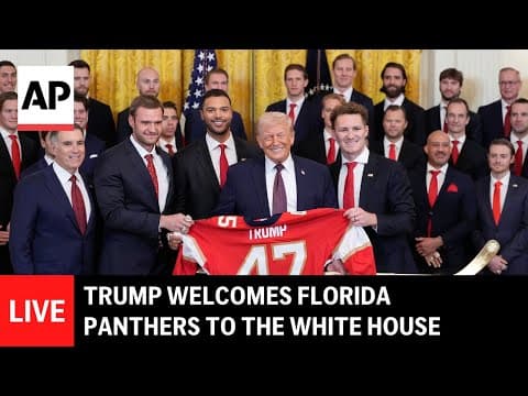 LIVE: Trump welcomes 2025 Stanley Cup champions Florida Panthers to White House thumbnail