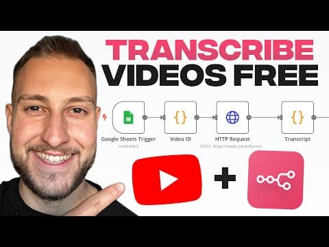 How to Get the Transcript of Any YouTube Video With n8n (Free) thumbnail
