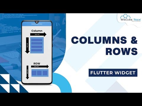 What are Rows and Columns with Examples? | Flutter Widgets Tutorial thumbnail