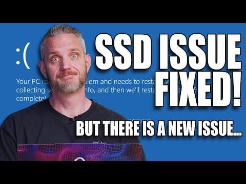 Microsoft / SSD Issues FIXED... Plus NEW evidence on what causes it! thumbnail