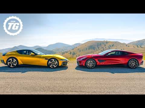 Ferrari 12Cilindri vs Aston Martin Vanquish: Super GT Battle! | 4K thumbnail