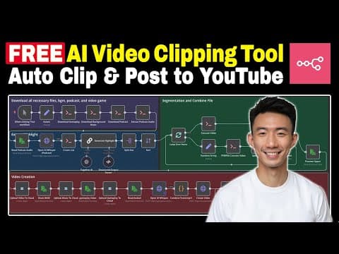 Build Your Own FREE AI Video Clipping Tool with n8n (Localhost) thumbnail