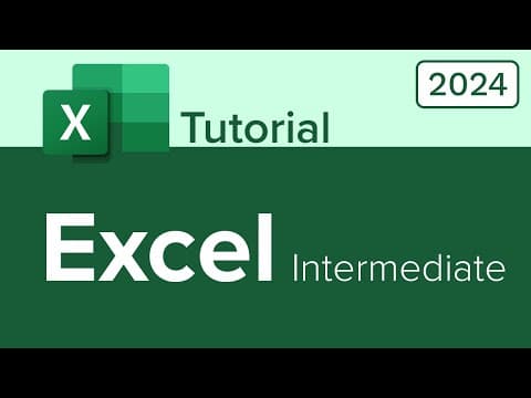 Excel Intermediate Tutorial thumbnail
