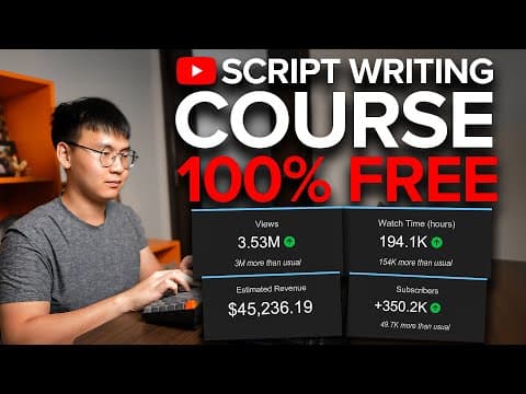 Full YouTube Script Writing Course (1+ Hour) thumbnail