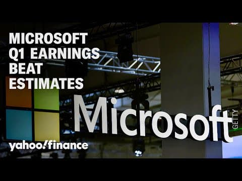 Microsoft Q1 earnings top Wall Street estimates thumbnail