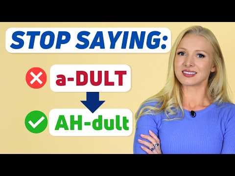 Do YOU Mispronounce These Common English Words? thumbnail