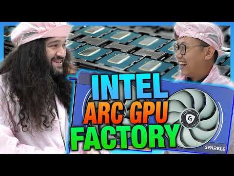 "AMD & NVIDIA Abandoned This Segment" | Intel Arc GPU Factory Tour with Sparkle thumbnail