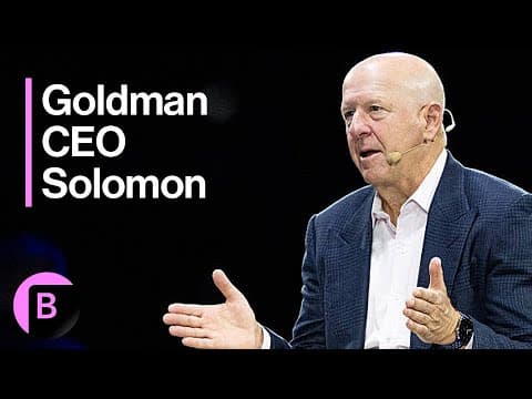 Goldman Sachs CEO Solomon on AI, Growing in Saudi, Fed, US Economy thumbnail