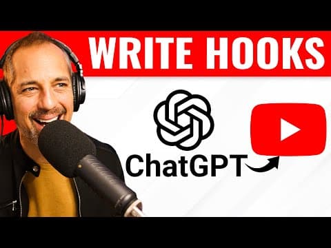 Write YOUTUBE HOOKS with these ChatGPT Prompts thumbnail