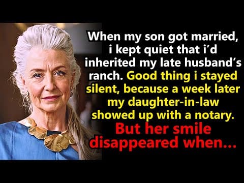 When My Son Married, I Didn’t Mention I Inherited My Husband’s Ranch — Thank God I Didn’t… thumbnail