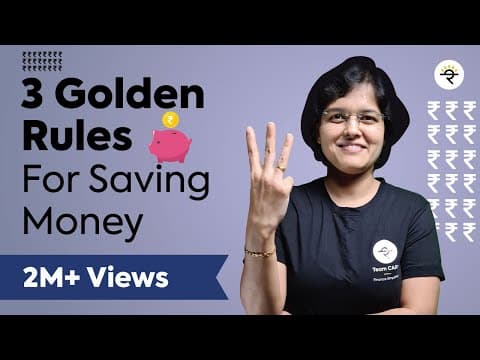 3 Golden Rules for Saving Money in 2021 | CA Rachana Ranade thumbnail