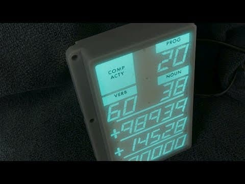 Build an electroluminescent glass panel display -- an Apollo DSKY thumbnail
