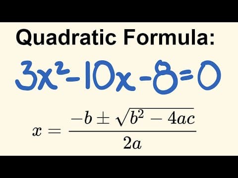 How Can You Solve Quadratic Equations Using the Formula? thumbnail