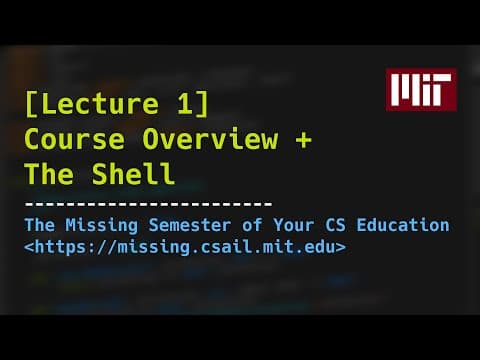 What Tools Does the Missing Semester CS Class Teach? thumbnail