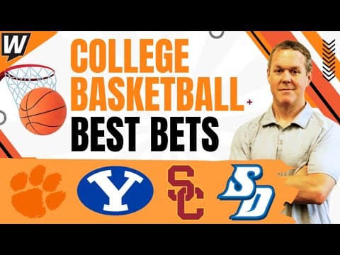 Must SEE NCAAB Picks For Tuesday! | Clemson vs BYU | USC vs San Diego thumbnail