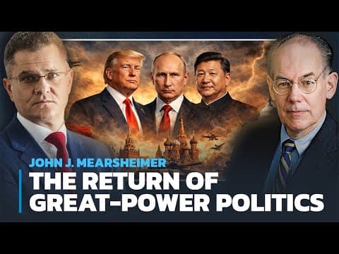John J. Mearsheimer: The Return of Great-Power Politics | Horizons Interview thumbnail
