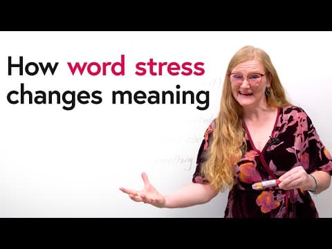 Word Stress: 1 Sentence, 7 Different Meanings! thumbnail