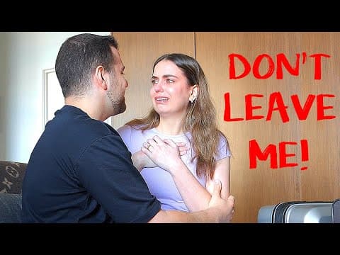 LEAVING HER after the LAST PRANK! SHE CRIED :( thumbnail