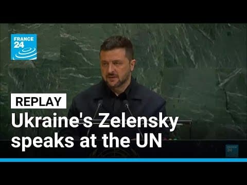 REPLAY: Volodymyr Zelensky addresses UN General Assembly • FRANCE 24 English thumbnail