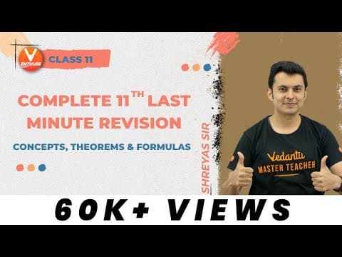 Complete 11th Last Minute Revision 😲Concepts, Theorems & Formulas | JEE Mains 2023 Physics|V Enthuse thumbnail