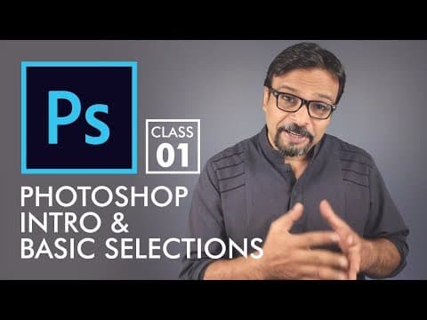 Basic Selections - Adobe Photoshop for Beginners - Class 1 [Eng Sub] thumbnail