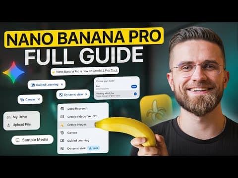 How to Use Gemini 3 Image AI: Ultimate Nano Banana Pro Guide 2026 thumbnail