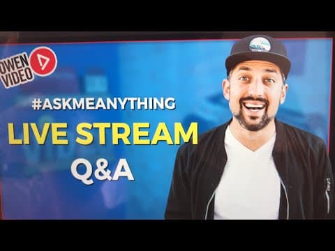 Live Streaming Q&A  - Answering your questions live thumbnail