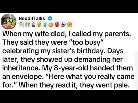 When my wife died, I called my parents. They said they were “too busy” celebrating my sister’s... thumbnail