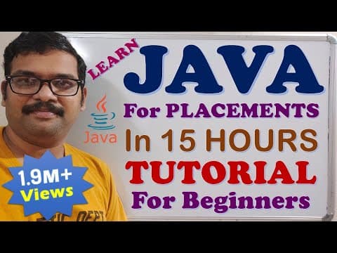 Core Java Full Course for Beginners 🚀 | Learn Java in 15 Hours (2025 Edition) thumbnail