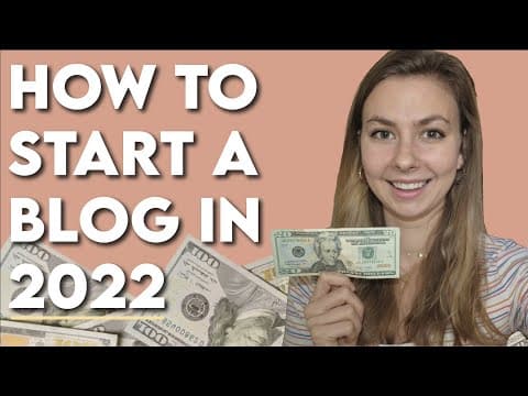 How to Start a Blog in 2022 for Beginners | Step-by-Step Tutorial to Starting a Profitable Blog 2022 thumbnail