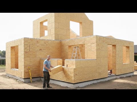 Man Builds CHEAP HOUSE in Just 6 DAYS | Start to Finish Full construction process thumbnail